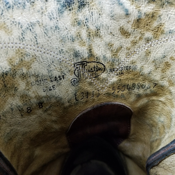 JUSTIN | pull-on cowboy western variegated leather boots - Picture 10 of 10